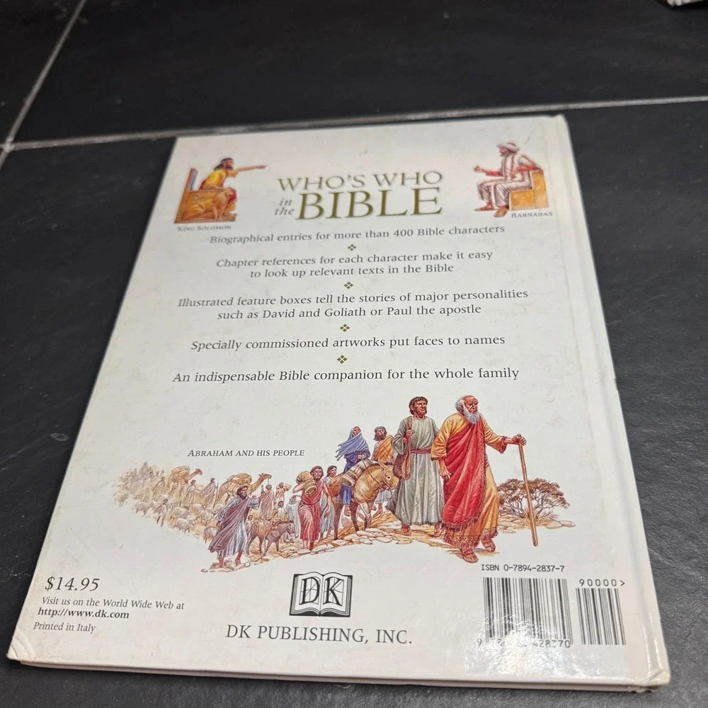 Who's Who in‎ the Bible DK Illustrated Guide Dr Stephen Motyer 1998 Hardcover